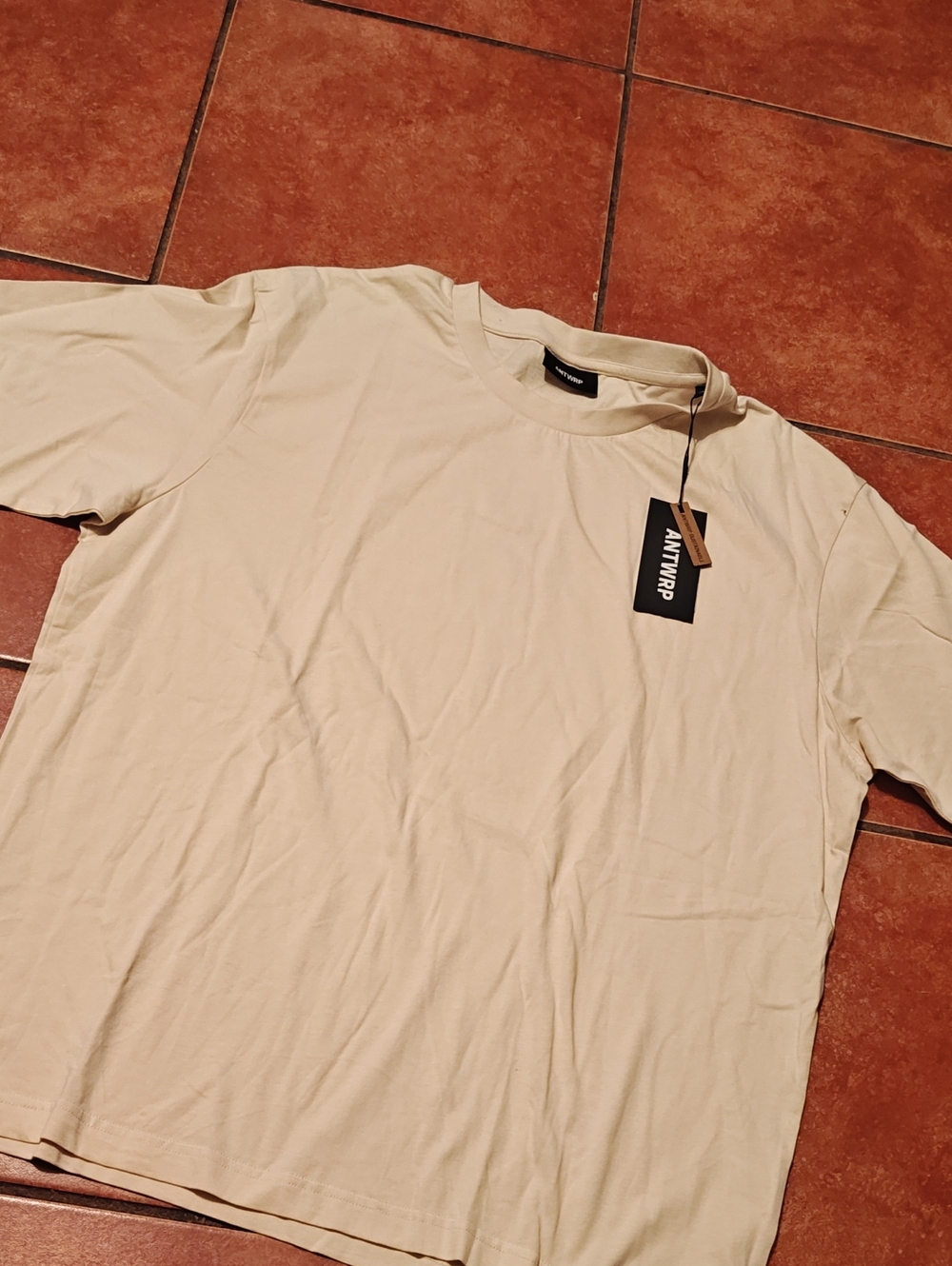 Men's Cream Crew Neck T-Shirt